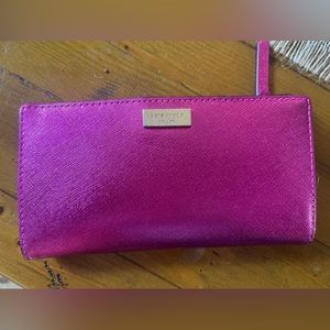 NWOT Kate Spade Newbury Lane Stacy Wallet Hot PINK Barbiecore